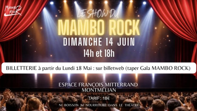 Flyer Galas annuels du MAMBO ROCK